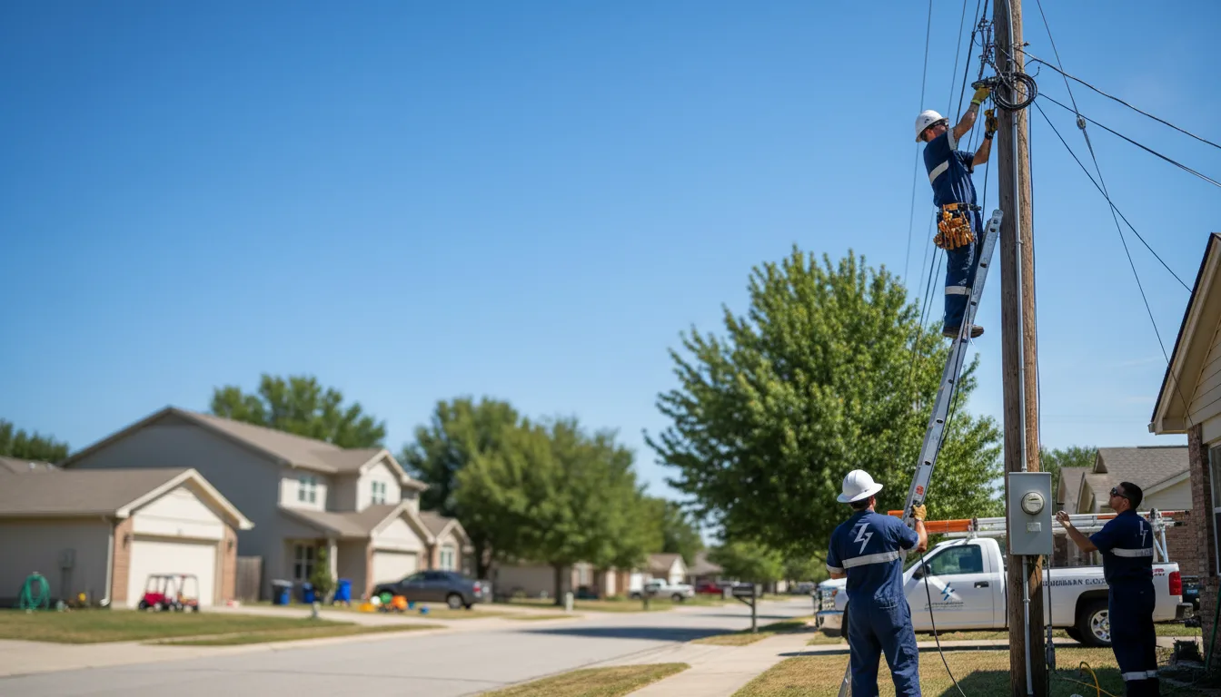 Residential electrician providing installation services in Ryan, IA